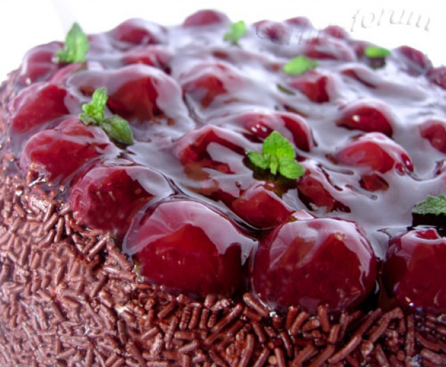 Шварцвальдский вишневый торт Черный лес  Пошаговый рецепт с фото