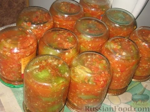 Зеленые помидоры в аджике.Рецепт приготовления