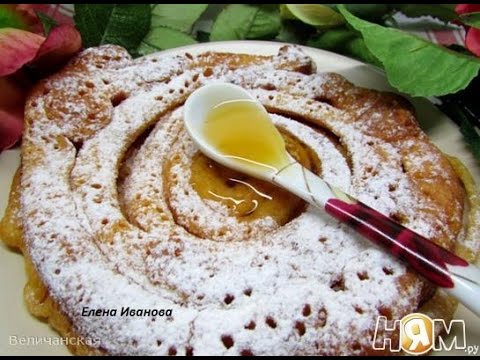 Блинчики на Яблочном Соке кулинарный видео рецепт